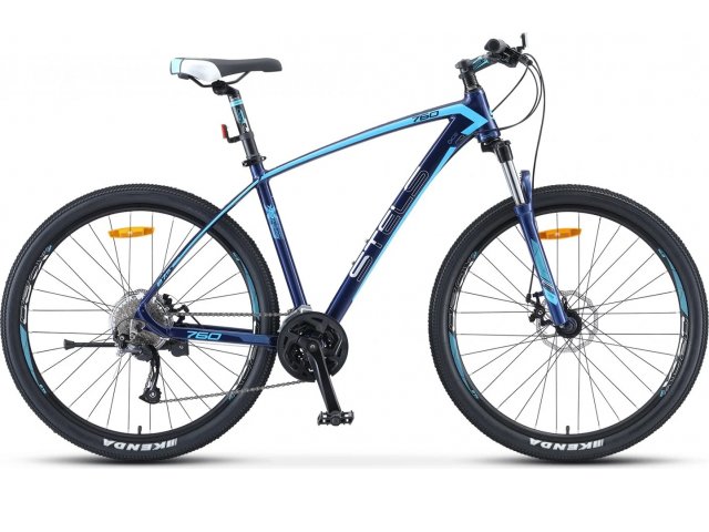 Горный велосипед Stels Navigator 760 MD 27.5” V010, рама 19” Тёмно-синий
