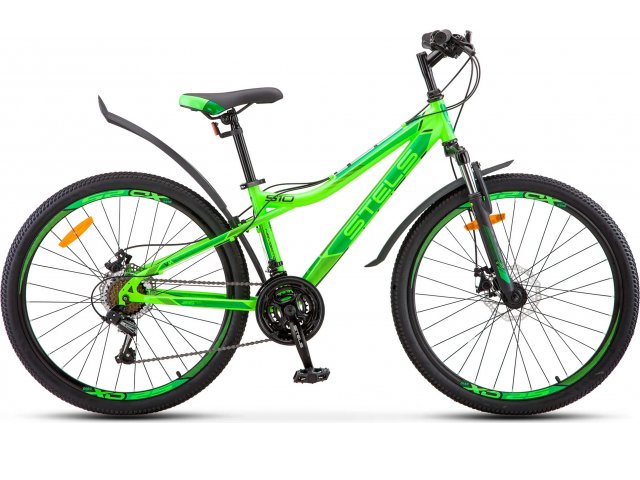 Горный велосипед Stels Navigator 510 MD 26” V010, рама 14” Неоновый-зелёный
