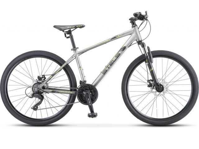 Велосипед Stels Navigator-590 MD 26” K010, рама 16” Серый/салатовый