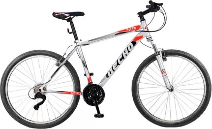 Велосипед Десна-2710 V 27.5” F010, рама 17.5” Серебристый/красный