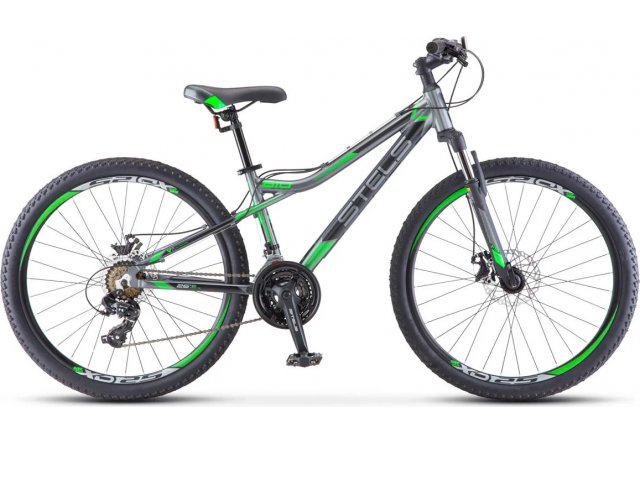 Велосипед Stels Navigator-610 D 26” V020, рама 14” Серый/зелёный