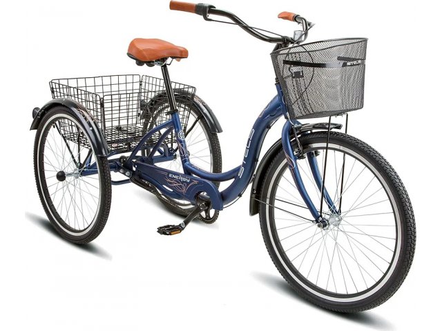 Грузовой Велосипед Stels Energy-III 26” K010, рама 16” Синий/золотой