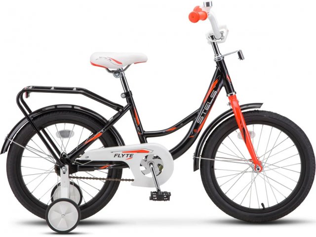 Детский велосипед Stels Flyte 14” Z011, рама 9.5” Чёрный/красный