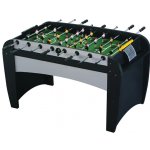 Игровой стол - футбол Rialto (141x73x82, светло-черный)