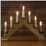 Светильник-горка Рождественские Свечи 32*22 см, 7 электрических свечей Koopman