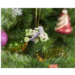 Елочная игрушка - Детский велосипед с багажником 540-2 Heart Фиолетовый флокс