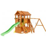 Детская деревянная площадка IgraGrad Fast Клубный домик 2 с трубой для дачи