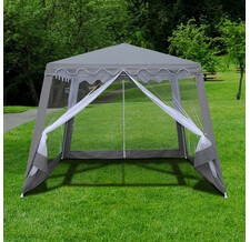 Садовый шатер Афина-Мебель AFM-1036NB Grey (3x3/2.4x2.4)