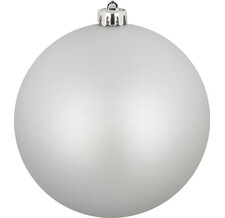 Новогодний шар матовый, серебристый, диаметр 120 мм, 1 шт в пакете арт. ЕК0434