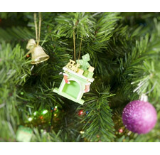 Елочная игрушка - Камин 230-2 P Tree Зеленое яблоко