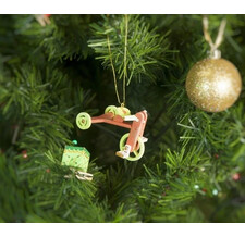 Елочная игрушка - Детский велосипед 410-3 Classic Lime Wheels Коралл