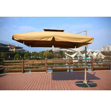 Зонт для кафе Афина-Мебель AFM-250SDB-Dark Beige(2,5x2,5)