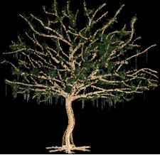 Светодиодная фигура Райское дерево (без декора) Paradise Tree (without deco), золотистый