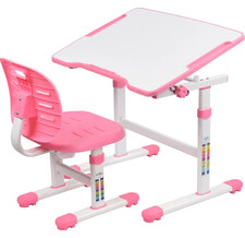 Комплект парта + стул трансформеры FunDesk Acacia Pink Cubby