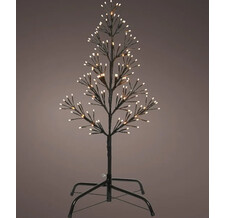 Светящаяся елка 2D Lausanne Black 78 см, 140 экстра теплых белых LED ламп с мерцанием, IP44 Kaemingk