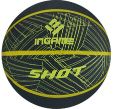Мяч баскетбольный INGAME Shot №7 черно-желтый
